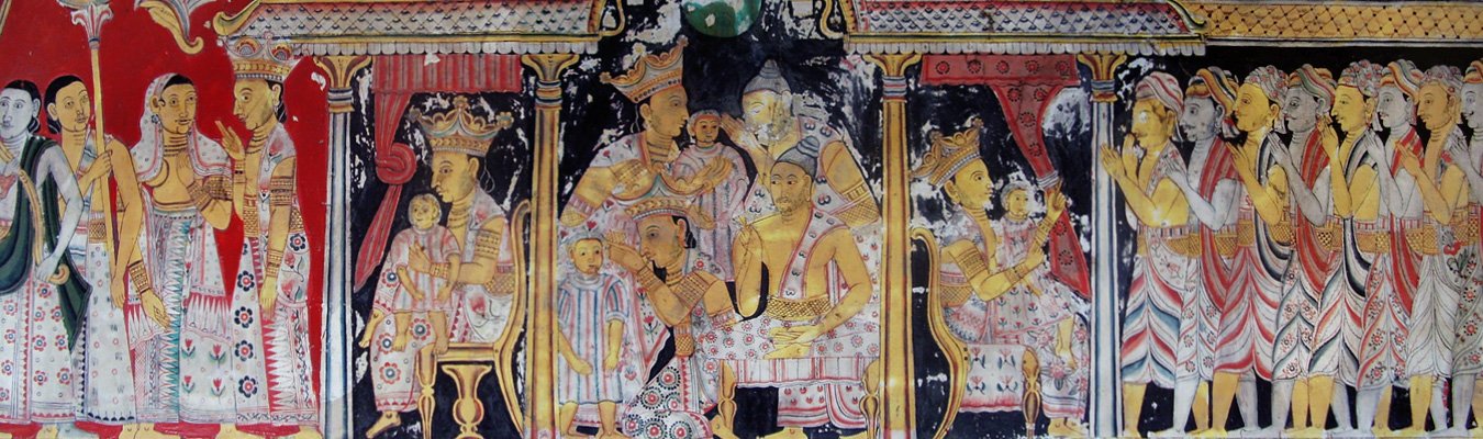 Temple paintings, Kataluwa old temple, Ahangama