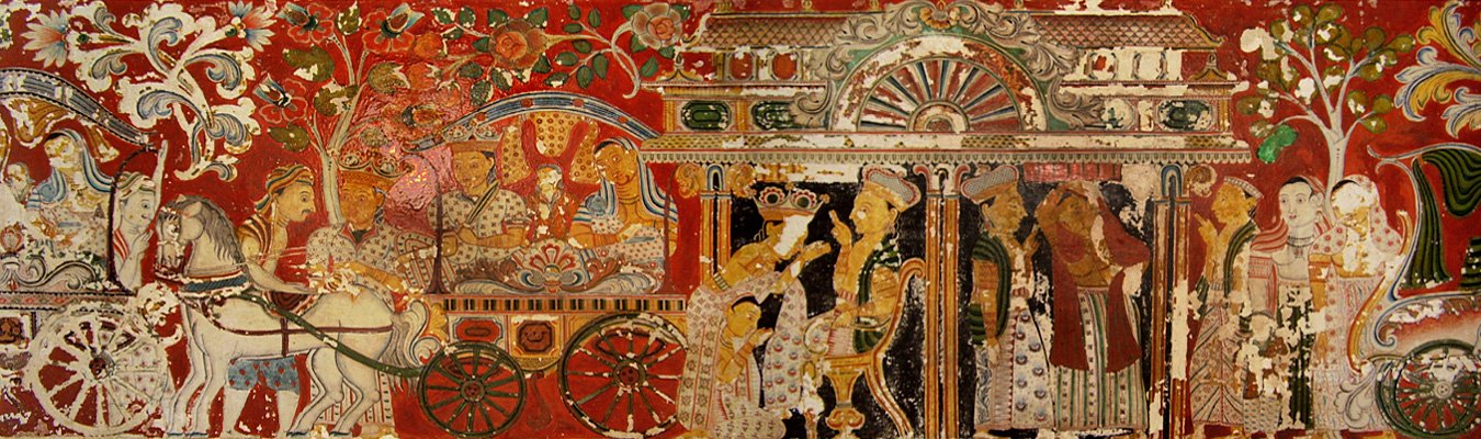 Temple paintings, Gangarama temple, Hikkaduwa